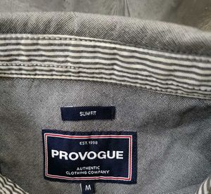 Men's Grey Button-Down Shirt