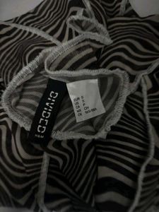 H&amp;M Sheer Long-Sleeve Top