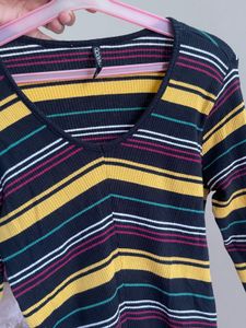 Striped Long Sleeve Top