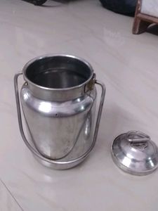 Vintage Stainless Steel Milk Can