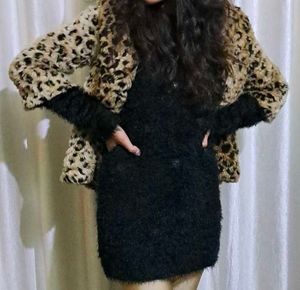 Leopard furr Jacket