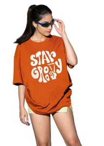 Women's Half Sleeve Oversized T-shirt 🧡
