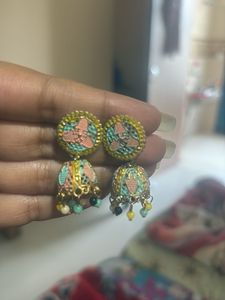 Boho Jhumka Earrings