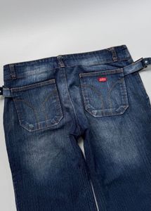 Y2K low rise wide leg jeans