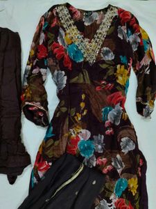 Floral Kurta Set with Dupatta