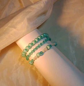 Set of 3 Yellow Beaded Bracelets