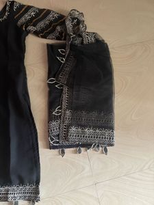 Elegant Black Kurta Set with Dupatta