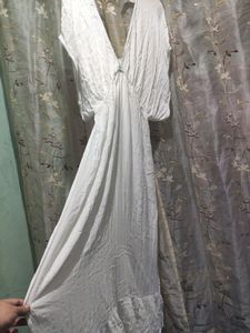 White Backless Long Dress