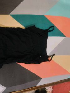 Chic Black Spaghetti Strap Dress