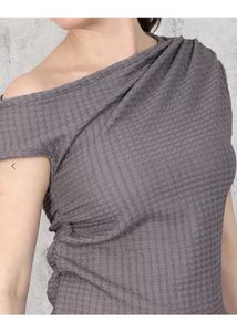 SALE🔥Gray One-Shoulder Top