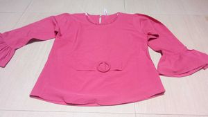 💗 Stylish Pink Top + Blue Jeans Combo