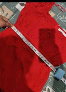 Mango Red Off-Shoulder Mini Dress