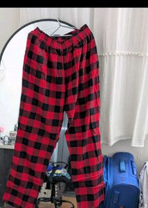 Cozy Red &amp; Black Plaid Pajama Pants