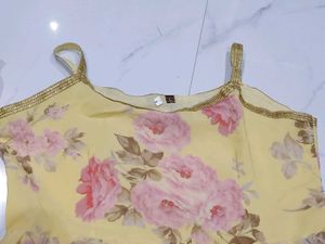Floral Print Sharara Suit Set
