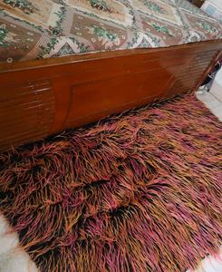 Unique Shaggy Rug - Pink Orange Hues