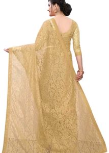 Elegant Golden Saree