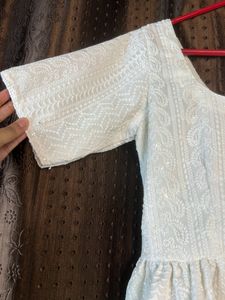 Pure Chikankari Kurti 🤍