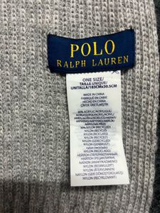 Polo Ralph Lauren Grey Knit Scarf