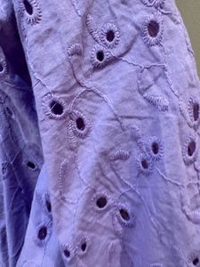 ✨ Mauve Eyelet Embroidered Top | Size XL ✨