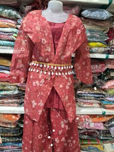 Floral Print Kurta Set with Palazzo