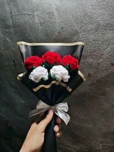 Handmade Crocheted Flower Bouquet