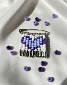 Spider-Man Inspired Beaded Safety Pin Set