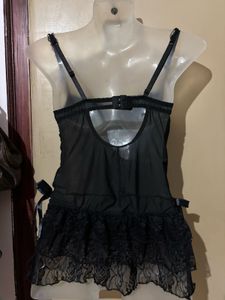 Black Lace Corset Bodysuit