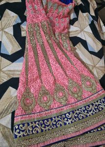 Stunning Pink Embroidered Lehenga Choli
