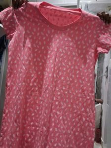 Cute Pink Printed T-Shirt