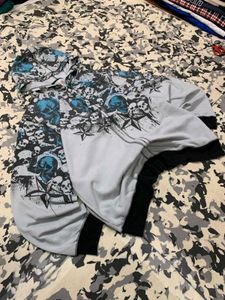 Y2K Skull Print Zip-Up Hoodie