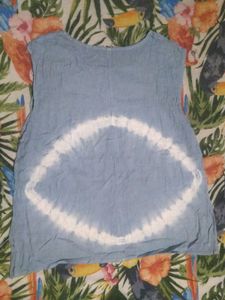 Blue Tie-Dye Tank Top