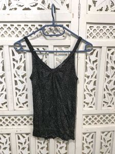 💝Sparkly Black Camisole Top I