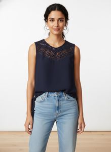 Stylish black Crochet Top