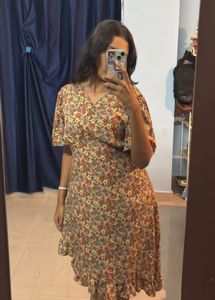 Floral Wrap Dress