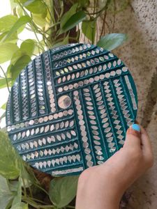 11=Handmade Wall Hanging💙( Clay And Mirrors)