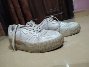 Cream Sneakers
