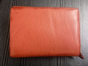 Red  leather Wallet