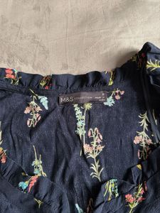 Navy Floral Mini Dress
