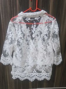 Elegant White Lace Blouse