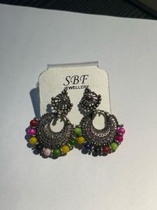 SBF Jewellery Colorful Oxidized Earrings