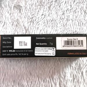 MyGlamm Manish Malhotra Liquid Matte Lipstick - Ru