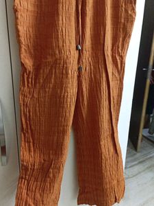 Mast And Harbor Rust Colored Jumpsuit