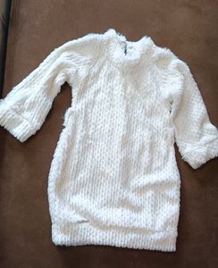 Cozy White Textured Top