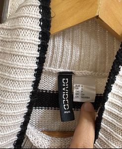 H&amp;M Striped Turtleneck Sweater, Bust-36/34