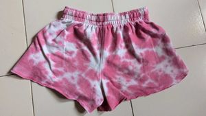 Pink Tie-Dye Shorts