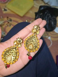 VINTAGE HANDMADE ANTIQUE earrings