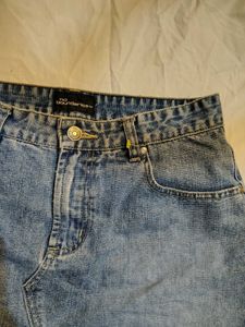 Blue Denim Mini Skirt