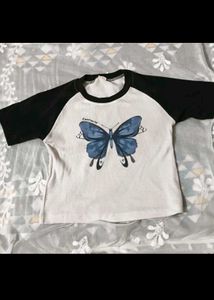 Cute Butterfly Graphic T-Shirt