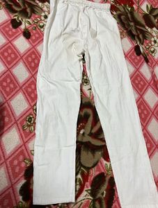 Women's White Straight Leg Pants