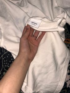 y2k Pinteresty White Graphic Tee